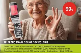 SPC - Teléfono Móvil Senior Spc Polaris