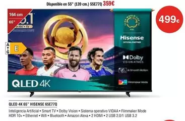 Hisense - Qled 4k 65" 65e7q