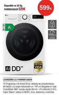 LG - Lavadora F4wr6013agw