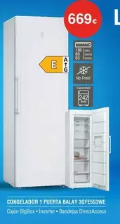 Balay - Congelador 1 Puerta 3gfe553we