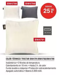 Tristar - Cojín Térmico Bw4791/bw4799
