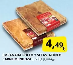 Empanada Pollo Y Setas, Atún O Carne Mendoza