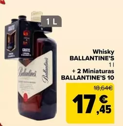 Ballantine’s - Whisky + 2 Miniaturas 10