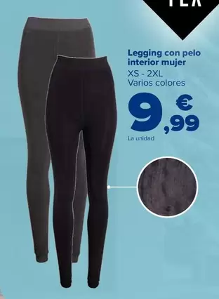 Legging Con Pelo Interior Mujer