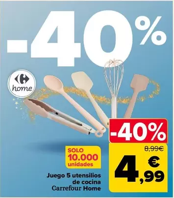 Carrefour Home - Juego 5 Utensilios De Cocina