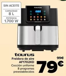 Taurus - Freidora De Aire AF1702XD
