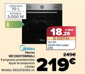 Midea - Horno MCO6070MMAJ