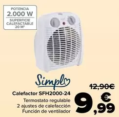 Simpl - Calefactor SFH2000-24