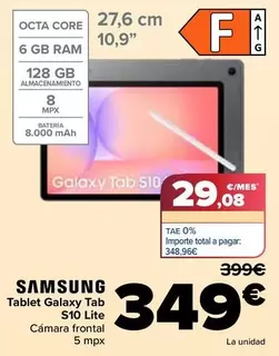 Samsung - Tablet Galaxy Tab S10 Lite