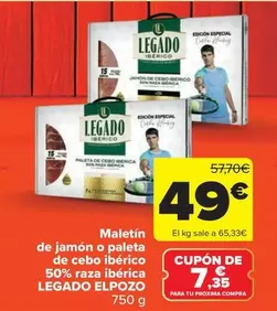 Legado ElPozo - Maletin De Jamón O Paleta De Cebo Ibérico 50% Raza Ibérica