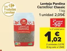Carrefour bio - Lenteja Pardina
