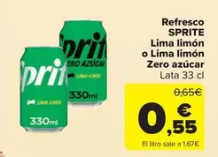 Sprite - Refresco Limon O Lima Limon Zero Azucar