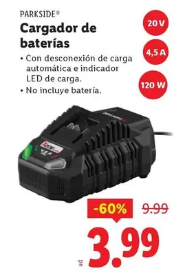 Parkside - Cargador De Baterias