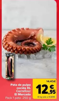 Carrefour El Mercado - Pata De Pulpo Cocida Xl