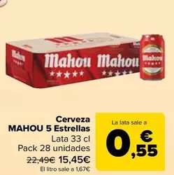 Mahou - Cerveza 5 Estrellas