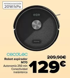 Cecotec - Robot Aspirador M70
