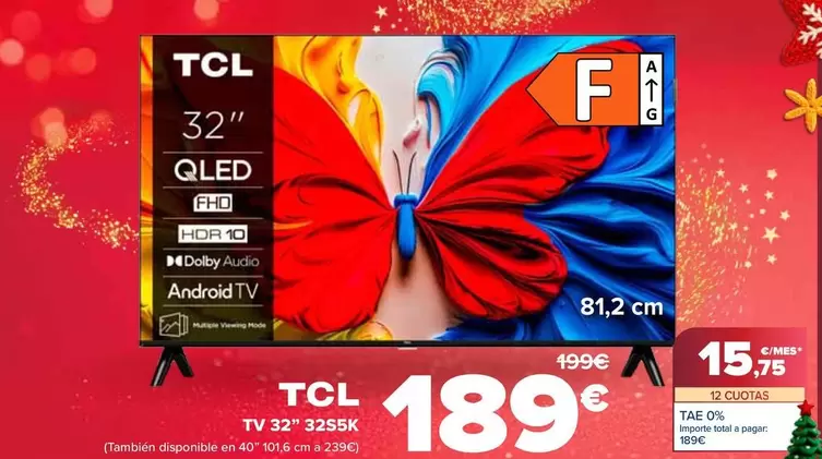 TCL - Tv 32" 32S5K
