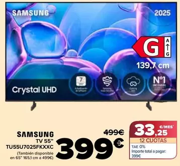 Samsung - Tv 55" TU55U7025FKXXC