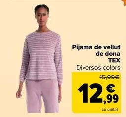 Tex - Pijama Velour Mujer