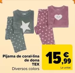 Tex - Pijama Coralina Mujer
