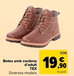 Tex - Bota Cordones Adulto
