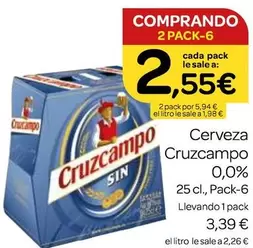 Cruzcampo - Cerveza 0.0%