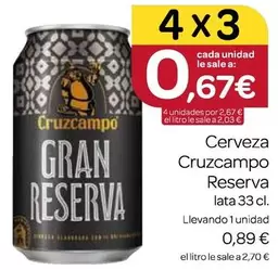 Cruzcampo - Cerveza Reserva