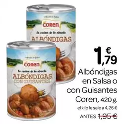 Coren - Albondigas En Salsa O Con Guisantes