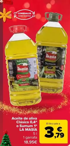 La Masía - Aceite De Oliva Clásico 0,4º O Sumum 1º