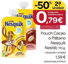 Nestlé - Pouch Cacao O Plátano Nesquik