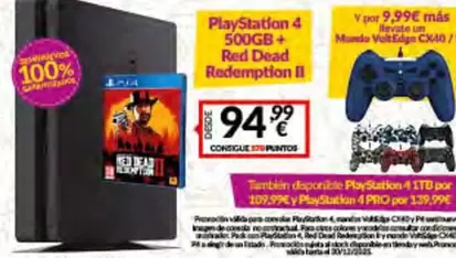 PlayStation - 500g + Red Dead Redemption II