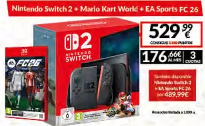 Nintendo SWITCH - Switch 2 + Mario Kart World + EA Sports FC 26