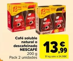 Nescafé - Café Soluble Natural O Descafeinado 