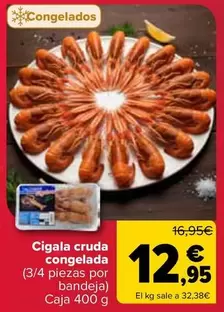 Cigala Cruda Congelada