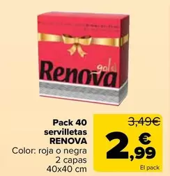 Renova - Pack 40 Servilletas 