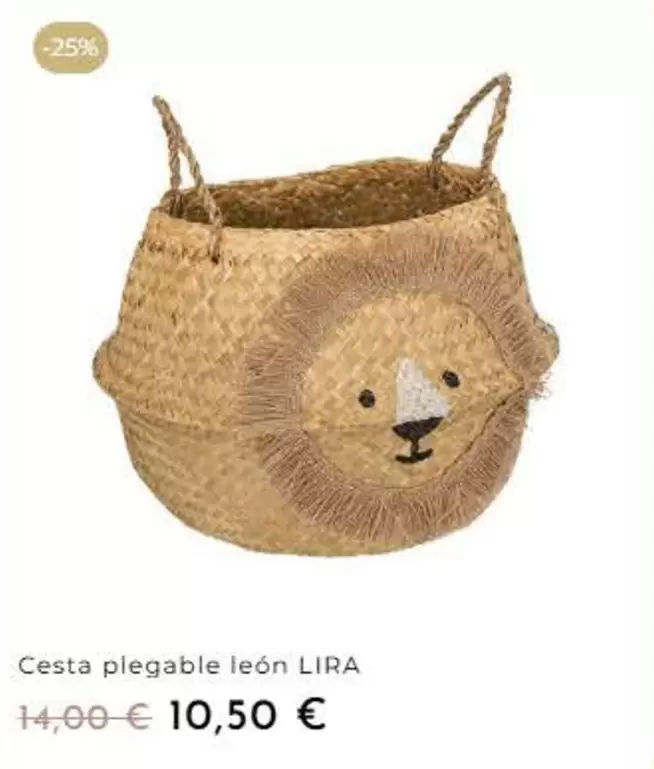 Cesta Plegable Leon Lira