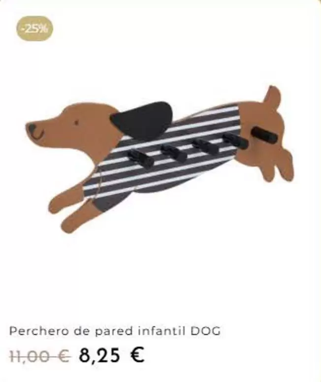 Perchero De Pared Infantil Dog