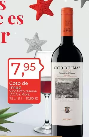 Coto de Imaz - Vino Tinto Reserva D.o.ca Rioja