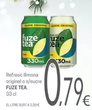 Fuze Tea - Refresco Llimona Original O S/sucre