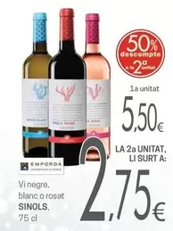 Sinols - Vi Negre, Blanc O Rosat