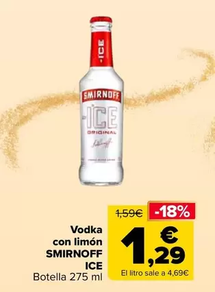 Smirnoff - Vodka Con Limon ICE