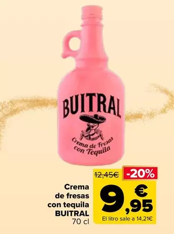 Buitral - Crema De Fresas Con Tequila