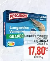 Pescanova - Langostino Vannamei Cru 3040