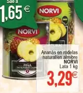 Norvi - Ananas En Rodelas Natural/en Almibre