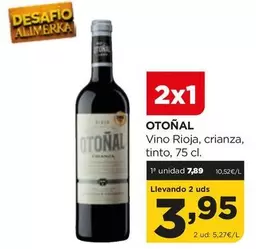 Otoñal - Vino Rioja, Crianza, Tinto