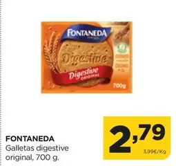 Fontaneda - Galletas Digestive Original
