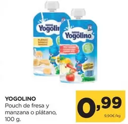Iogolino - Yogolino Pouch De Fresa Y Manzana O Platano