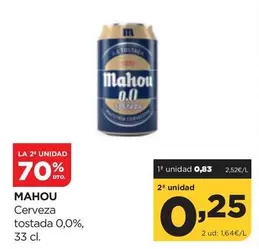 Mahou - Cerveza Tostada 0,0%