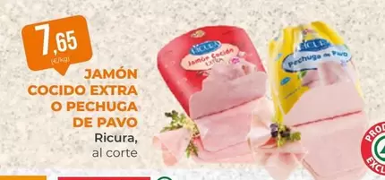 Ricura - Jamón Cocido Extra O Pechuga De Pavo