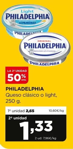 Philadelphia - Queso Clasico O Light